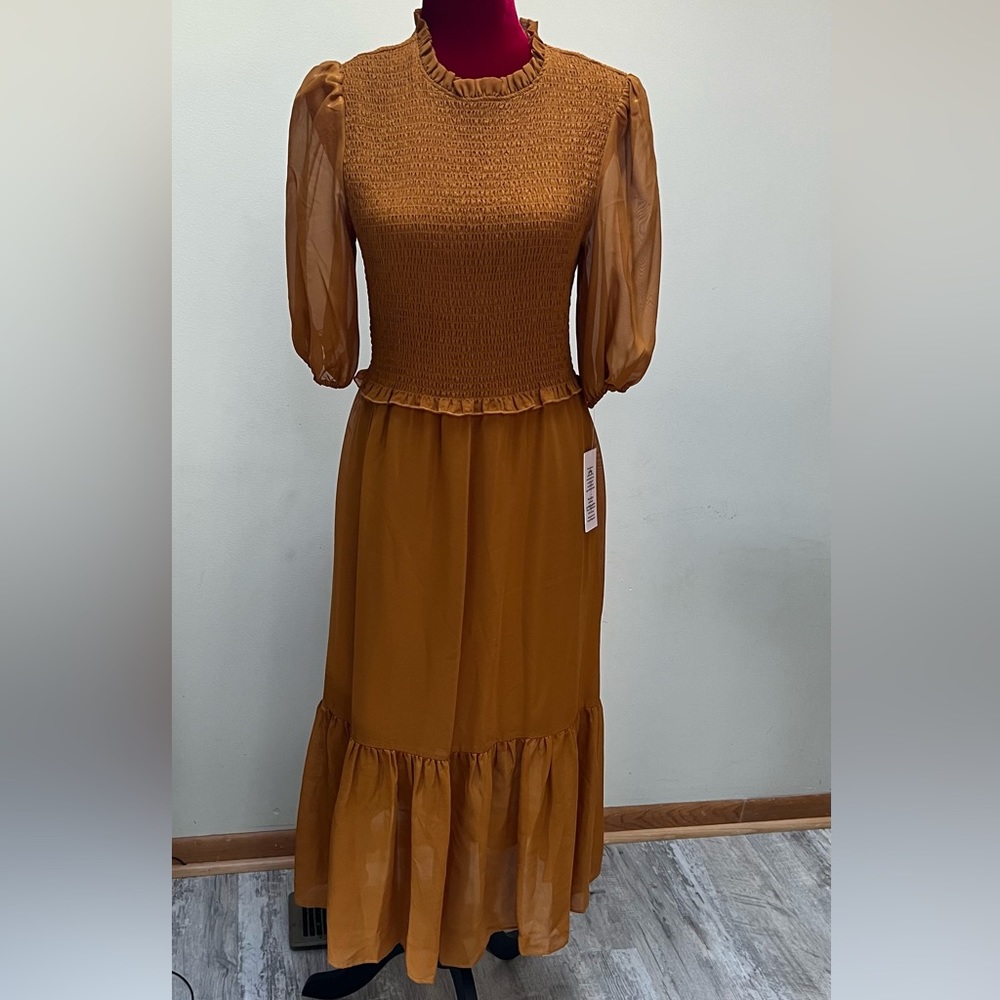 Nanette Lepore sparkly medieval gold dress